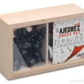 PIEZAS DE AJEDREZ Nº 3 DE PLÁSTICO EN CAJA DE MADERA