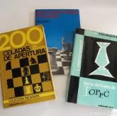 LOTE LIBROS TEORÍA FINALES DE TORRE LEYES FUNDAMENTALES AJEDREZ 200 CELADAS APERTURA JUEGO ESCAQUES